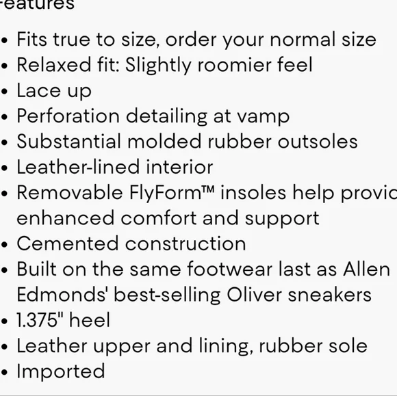 Allen Edmonds Owen White Leather Casual Athletic Sneaker Tennis Shoe Men 11 D - Picture 9 of 14